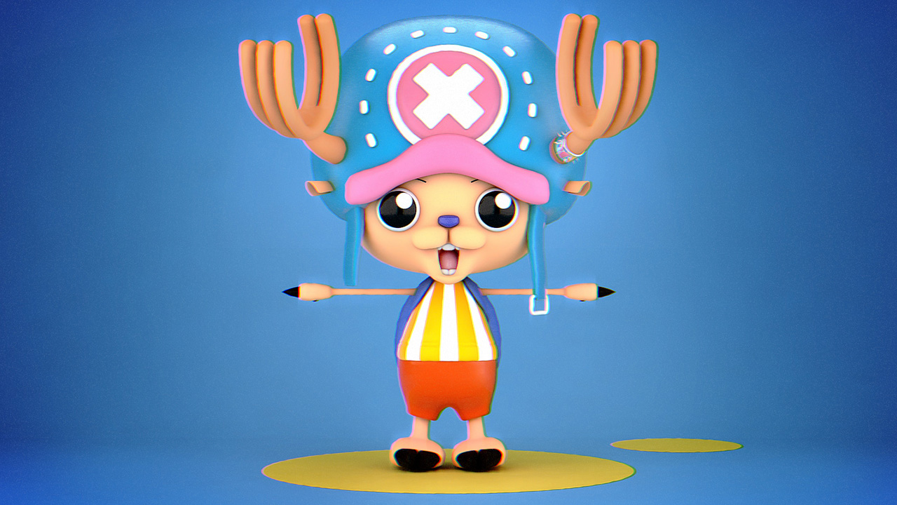 One Piece Chopper 3D practice