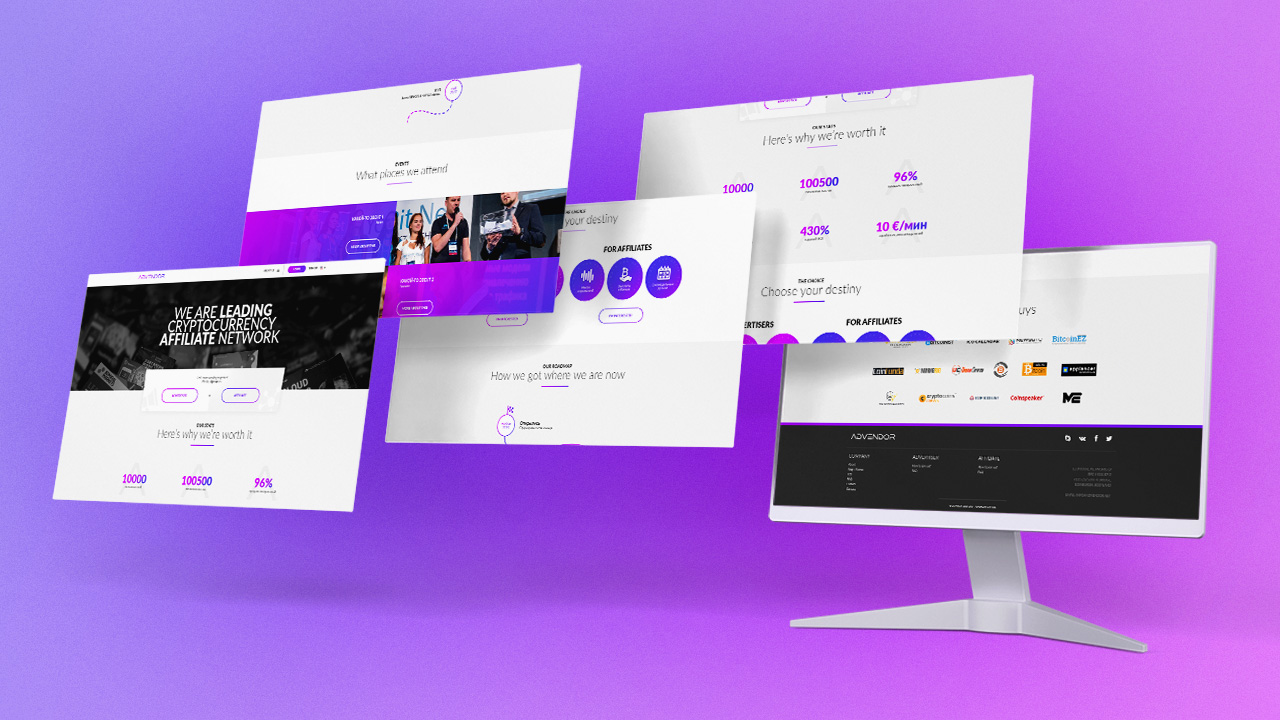 Advendor website redesign concept